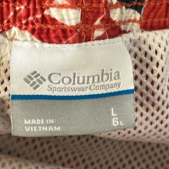Columbia Patriotic Marlin Swimwear Board Shorts Swim Trunks size L Large Red - Picture 7 of 7